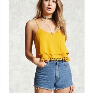 👚Forever21 Yellow Summer Crop